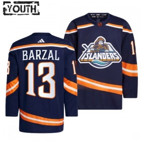 New York Islanders Mathew Barzal 13 Adidas 2022-23 Reverse Retro 2.0 Navy Trikot Authentic - Kinder